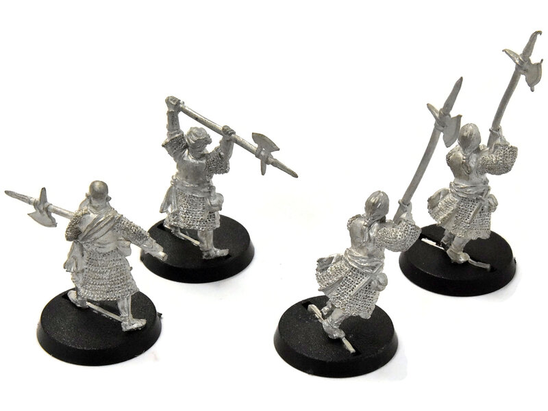 Games Workshop LORD OF THE RINGS 4 Axemen Of Lossanarch #1 METAL LOTR