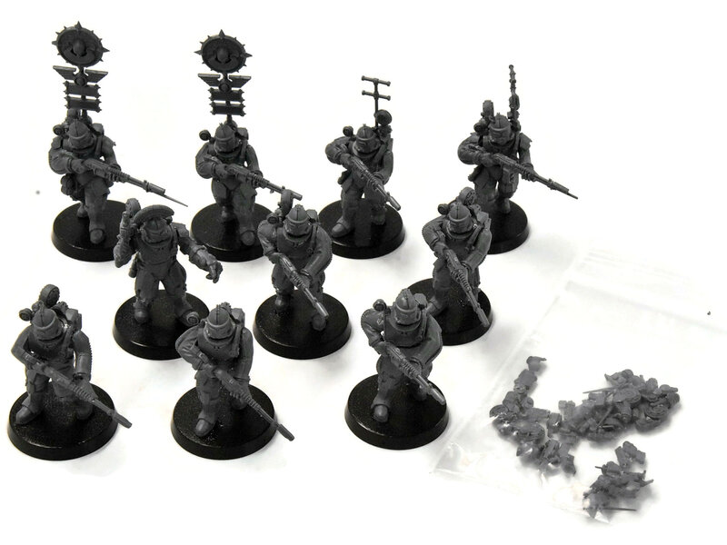 Games Workshop ASTRA MILITARUM Horus Heresy Solar Auxilia 10 Lasrifle Section #1 Warhammer 40K