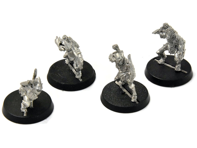 Games Workshop LORD OF THE RINGS 4 Moria Goblin Armoured Archers #1 METAL LOTR