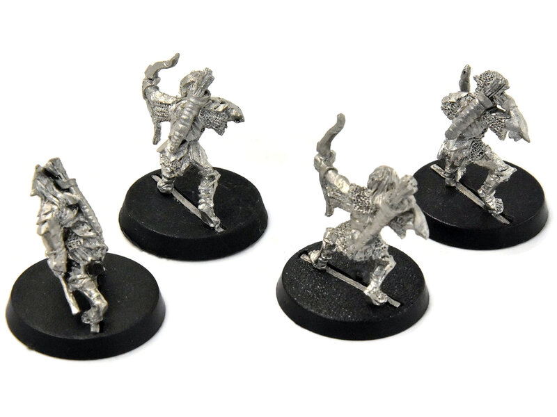 Games Workshop LORD OF THE RINGS 4 Moria Goblin Armoured Archers #1 METAL LOTR