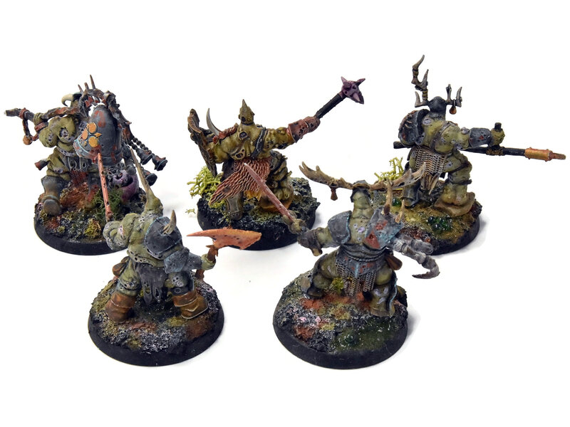 Games Workshop MAGGOTKIN OF NURGLE 5 Putrid Blightkings #2 Sigmar