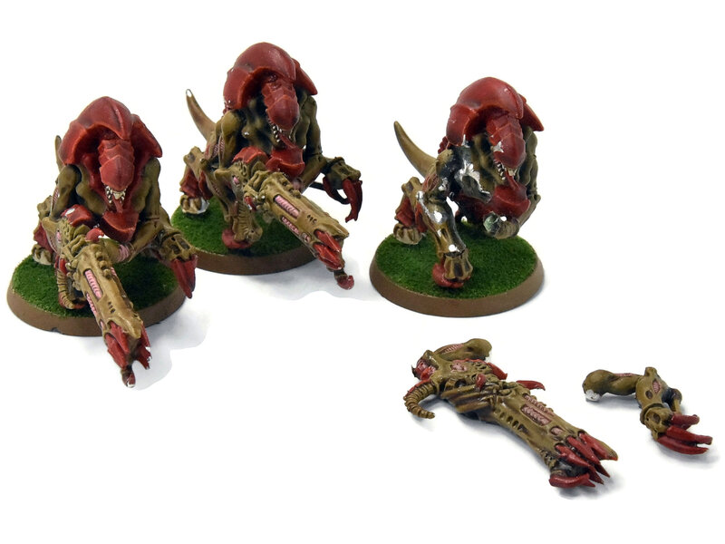 Games Workshop TYRANIDS 3 Hive Guard #1 METAL some chipped part Warhammer 40K