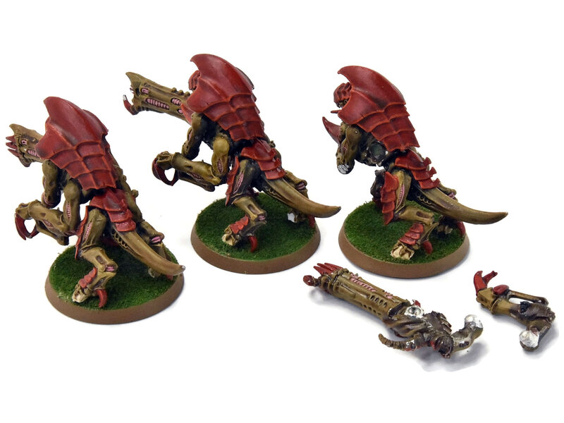 Games Workshop TYRANIDS 3 Hive Guard #1 METAL some chipped part Warhammer 40K