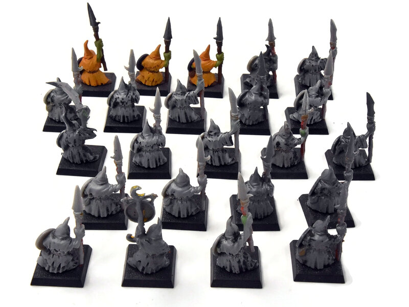 Games Workshop ORCS AND GOBLINS 23 Night Goblins #1 Warhammer Fantasy Skull pass Cleaned