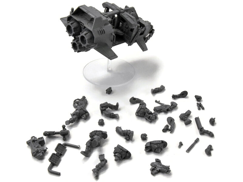 Games Workshop SPACE MARINES Scout Speeder #1 missing bits and driver Warhammer 40K