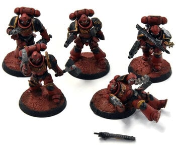 BLOOD ANGELS 5 Assault Intercessors #1 Warhammer 40K WELL PAINTED