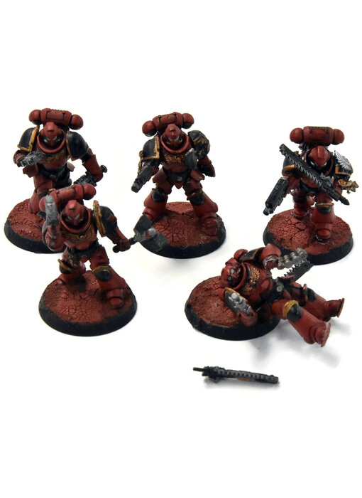 BLOOD ANGELS 5 Assault Intercessors #1 Warhammer 40K WELL PAINTED