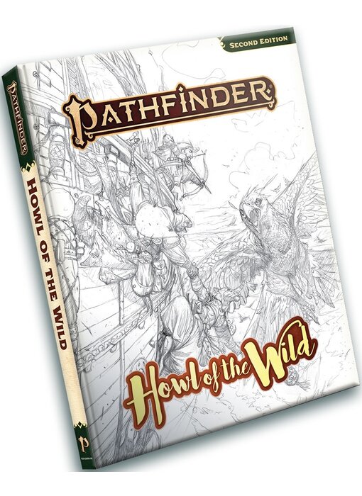 Pathfinder 2e Howl Of The Wild Sketch Cover Edition