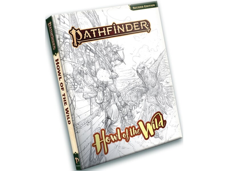 Paizo Pathfinder 2e Howl Of The Wild Sketch Cover Edition
