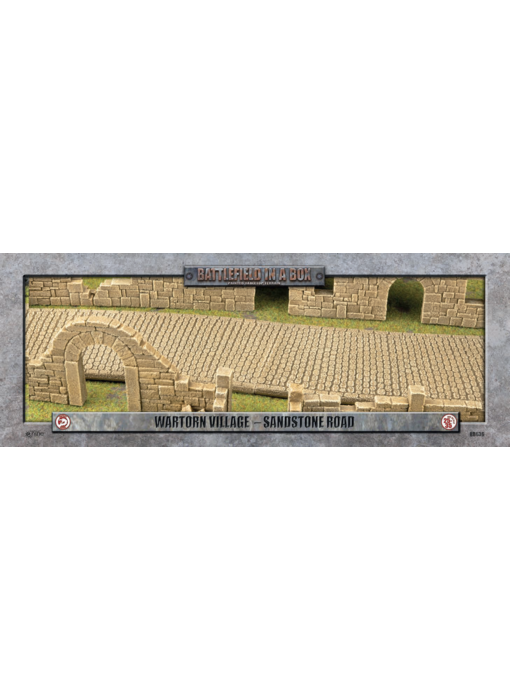 Battlefield In A Box - Wartorn Sandstone Road