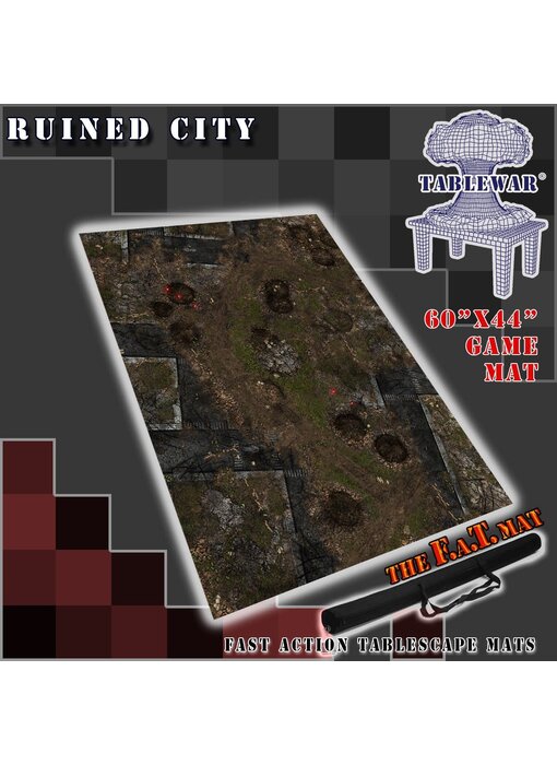 F.A.T. Mats - Ruined City 60 Inchesx44 Inches