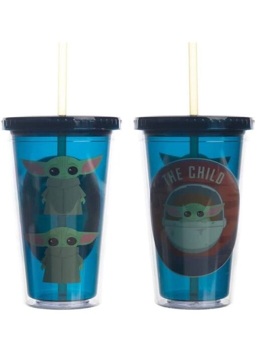 STAR WARS - The Child Chibi 16oz Acrylic Cup Wit Straw