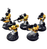 Games Workshop SPACE MARINES Imperial Fists 5 Scout Marines #3 WELL PAINTED Warhammer 40K