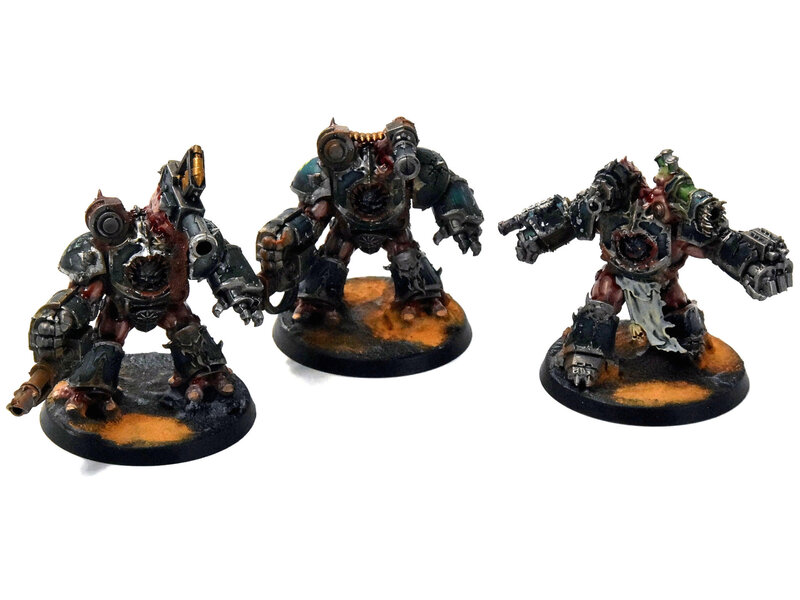 Games Workshop CHAOS SPACE MARINES 3 Obliterators #1 Warhammer 40K WELL PAINTED