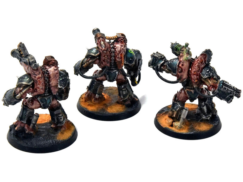 Games Workshop CHAOS SPACE MARINES 3 Obliterators #1 Warhammer 40K WELL PAINTED