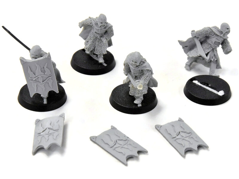 Games Workshop LORD OF THE RINGS 4 Black Guard Of Barad Dur #2 finecast need repair LOTR