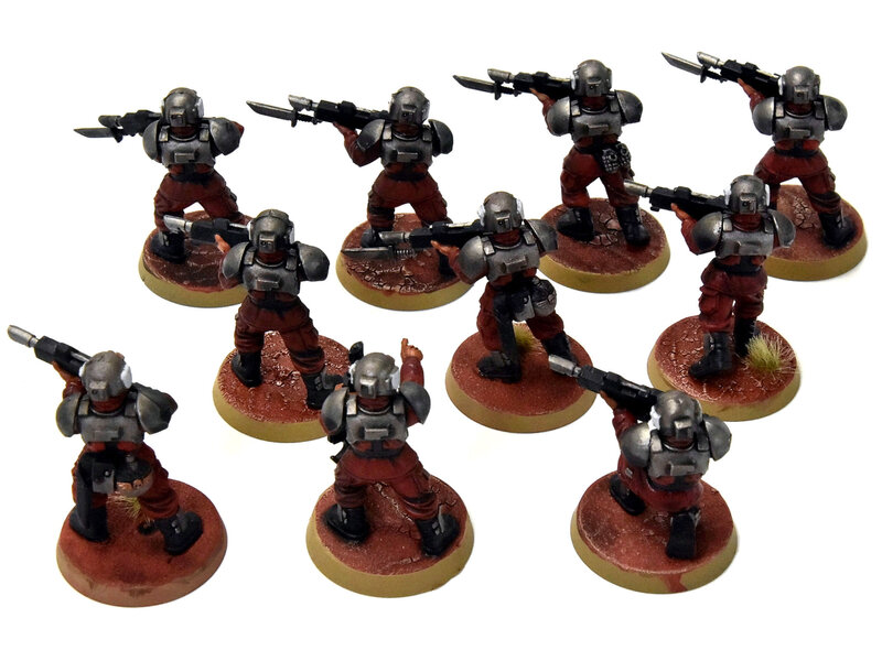 Games Workshop ASTRA MILITARUM 10 Guardsmen cadian shock troops #3 Warhammer 40K