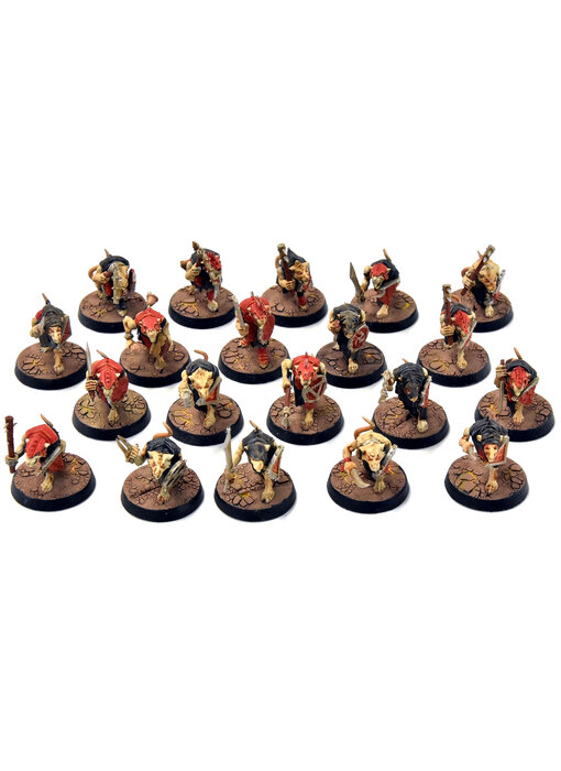 SKAVEN 20 Clanrats #3 Warhammer Sigmar WELL PAINTED