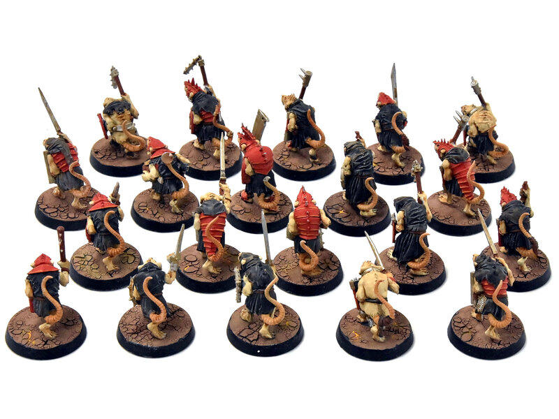 Games Workshop SKAVEN 20 Clanrats #3 Warhammer Sigmar WELL PAINTED