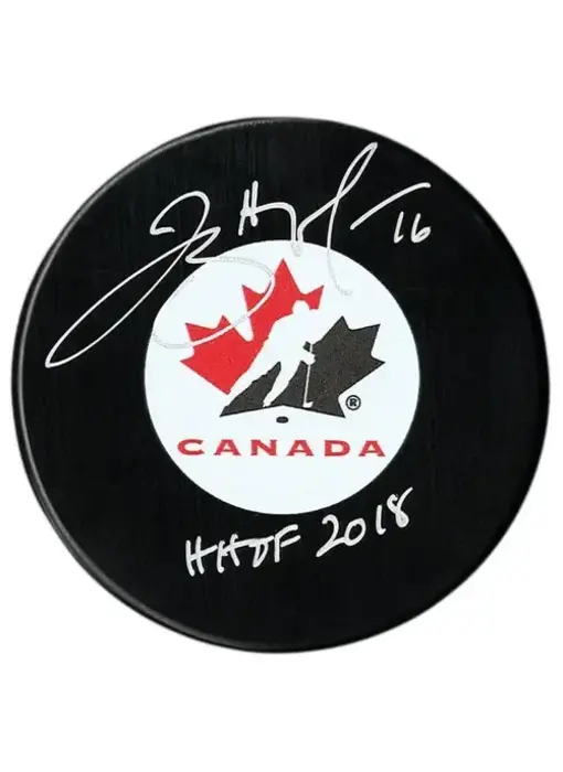 Jayna Hefford HHOF 2018 Autographed Puck - Official COJO Sport certificate of Authenticity
