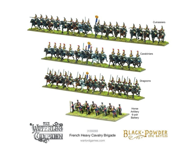 Warlord Games Black Powder Epic Battles - Waterloo - French Heavy Cavalry Brigade