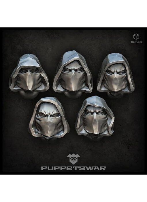 Puppetswar Rangers heads (S209)