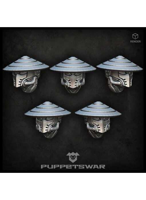 Puppetswar Masked ashigaru heads (S183)