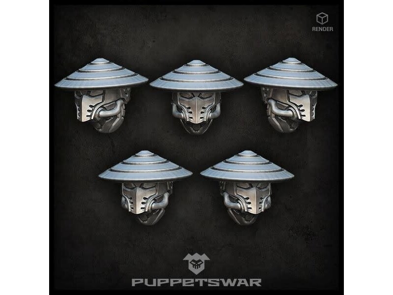 Puppetswar Puppetswar Masked ashigaru heads (S183)