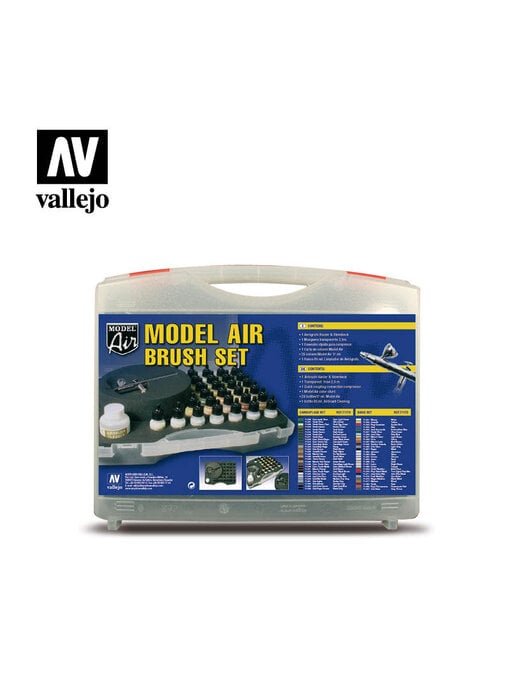 Basic Color Model Air Set With Case Paint Set (29 Colors & Airbrush) (71.172)