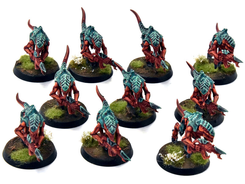 Games Workshop TYRANIDS 10 Termagants #1 PRO PAINTED Warhammer 40K