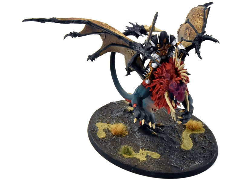Games Workshop SLAVES TO DARKNESS Chaos Lord On Manticore #1 WELL PAINTED Warhammer Sigmar