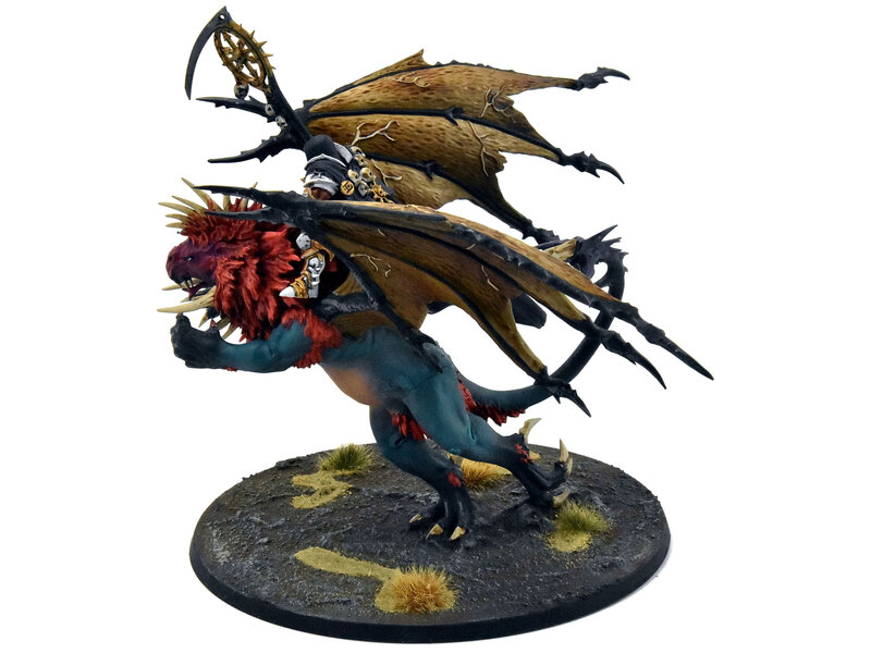 Games Workshop SLAVES TO DARKNESS Chaos Lord On Manticore #1 WELL PAINTED Warhammer Sigmar