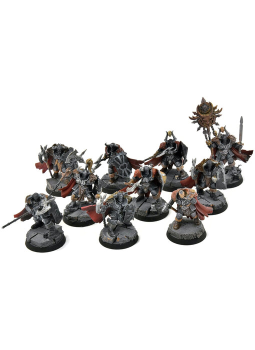 SLAVES TO DARKNESS 10 Chaos Warriors #4 WELL PAINTED Warhammer Sigmar