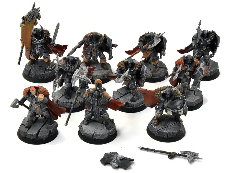 Games Workshop SLAVES TO DARKNESS 10 Chaos Warriors #3 WELL PAINTED Warhammer Sigmar