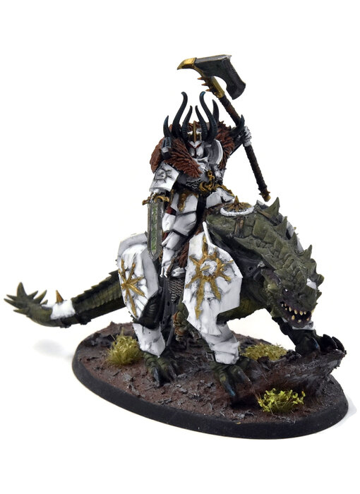 SLAVES TO DARKNESS Lord On Karkadrak #8 WELL PAINTED Warhammer Sigmar