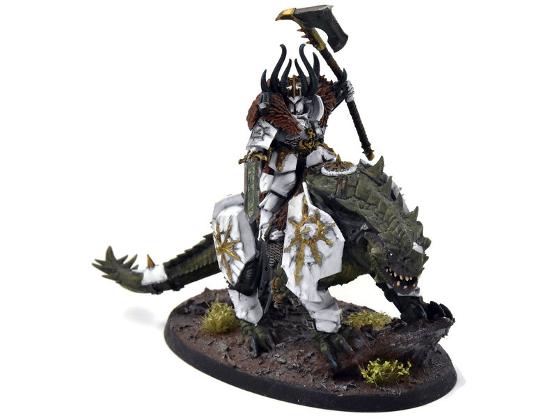 Games Workshop SLAVES TO DARKNESS Lord On Karkadrak #8 WELL PAINTED Warhammer Sigmar