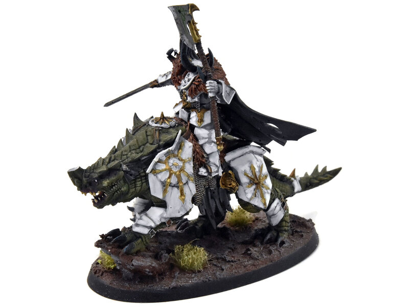 Games Workshop SLAVES TO DARKNESS Lord On Karkadrak #8 WELL PAINTED Warhammer Sigmar