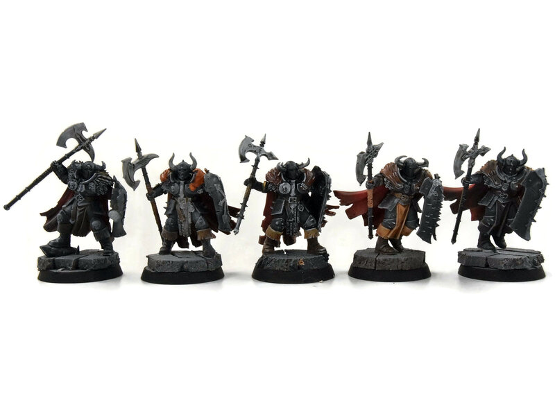 Games Workshop SLAVES TO DARKNESS 10 Chaos Warriors #2 WELL PAINTED Warhammer Sigmar