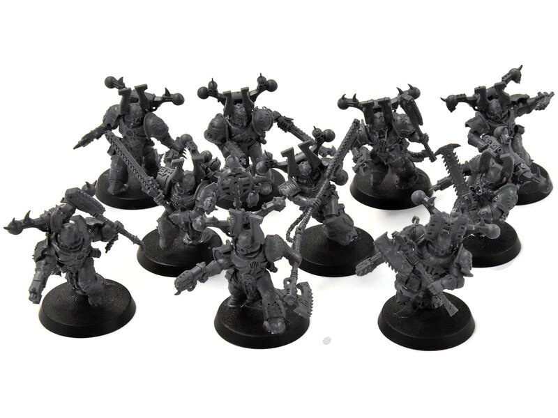 Games Workshop CHAOS SPACE MARINES World Eaters 10 Khorne Berzerkers #1 Warhammer 40K