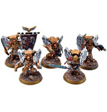 Games Workshop BLOOD ANGELS 5 Sanguinary Guards #1 Warhammer 40K WELL PAINTED