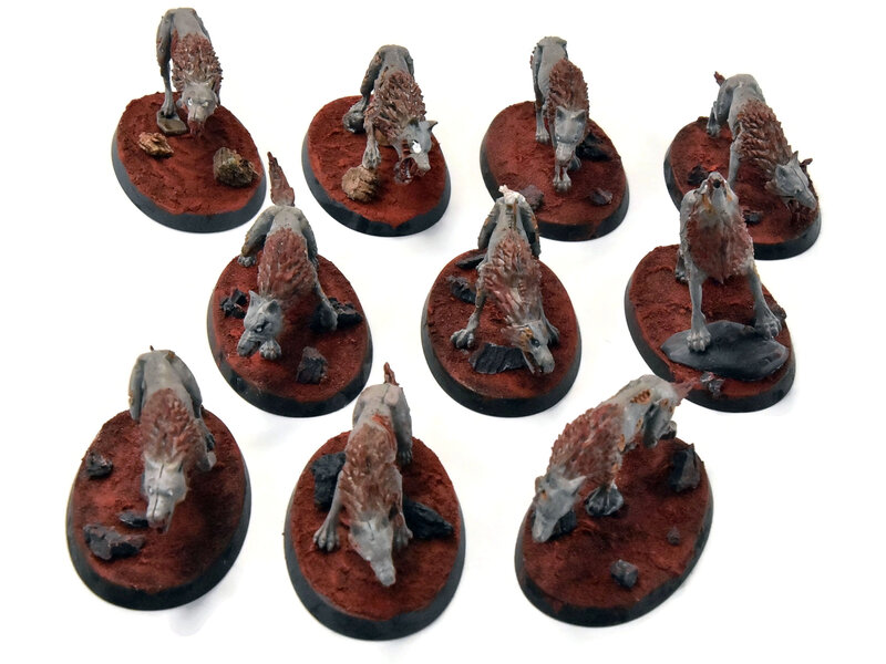 Games Workshop SOULBLIGHT GRAVELORDS 10 Dire Wolves #1 Warhammer Sigmar