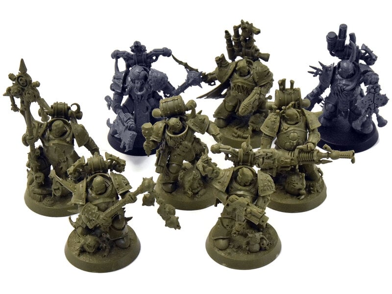 Games Workshop DEATH GUARD 8 Plague Marines #1 Warhammer 40K Space marines Heroes