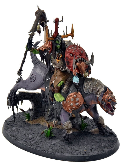 ORRUK WARCLANS Killaboss on Great Gnashtoof #1 WELL PAINTED Sigmar