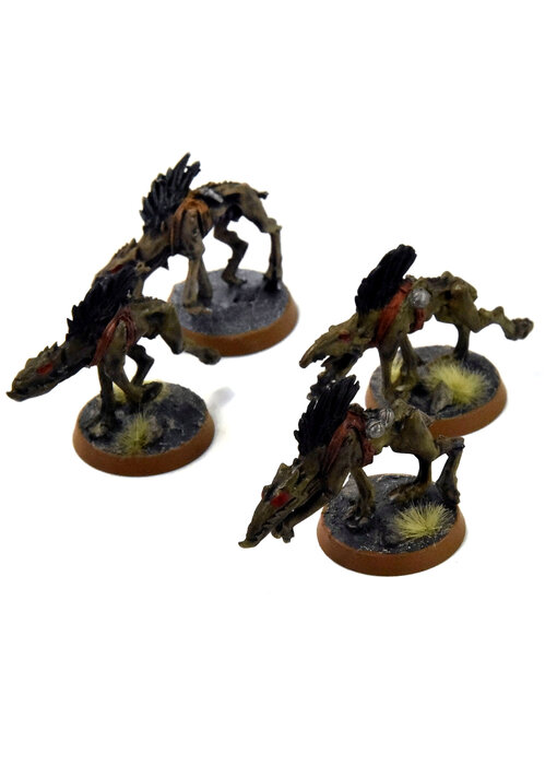 TAU EMPIRE 4 Kroot Hounds #1 WELL PAINTED Warhammer 40K