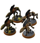 Games Workshop TAU EMPIRE 4 Kroot Hounds #3 WELL PAINTED Warhammer 40K