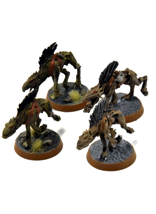 TAU EMPIRE 4 Kroot Hounds #3 WELL PAINTED Warhammer 40K