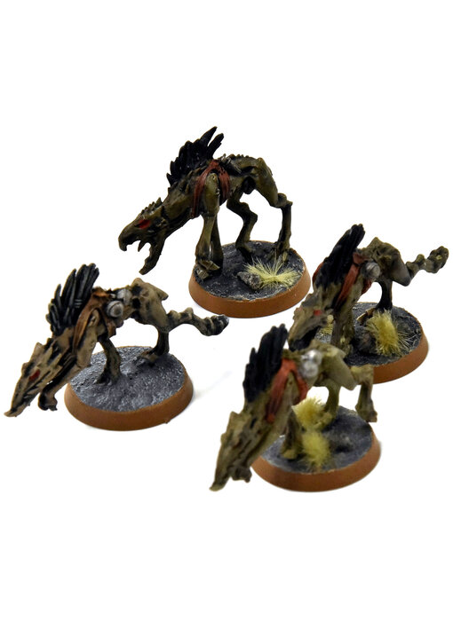 TAU EMPIRE 4 Kroot Hounds #2 WELL PAINTED Warhammer 40K