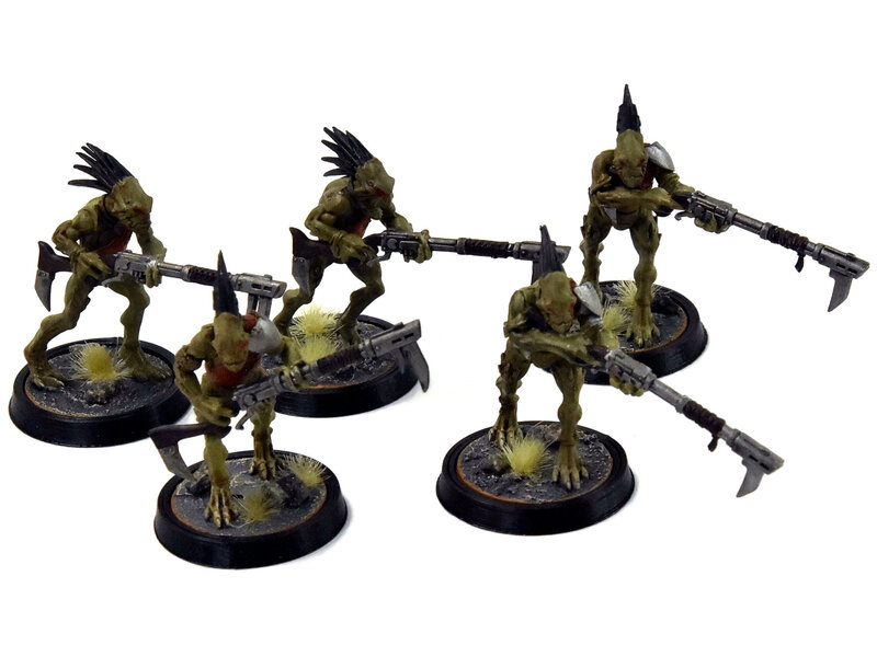 Games Workshop TAU EMPIRE 5 Kroot Carnivores #4 WELL PAINTED Warhammer 40K