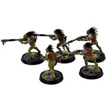 Games Workshop TAU EMPIRE 5 Kroot Carnivores #4 WELL PAINTED Warhammer 40K