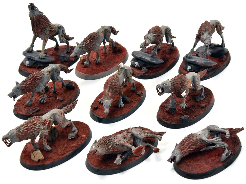 Games Workshop SOULBLIGHT GRAVELORDS 10 Dire Wolves #2 Warhammer Sigmar